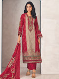 Festival Rainbow Designer Dress Material | Floral Digital Print with Resham & Sequin Embroidery