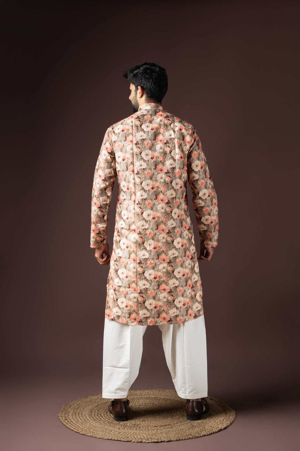 Multi Color Blended Cotton Weaved Kurta Set | Joyful Festive Ensemble