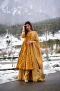 Autumn Glow Pure Maslin Readymade Suit | Heavy Digital Printed Festive Ensemble