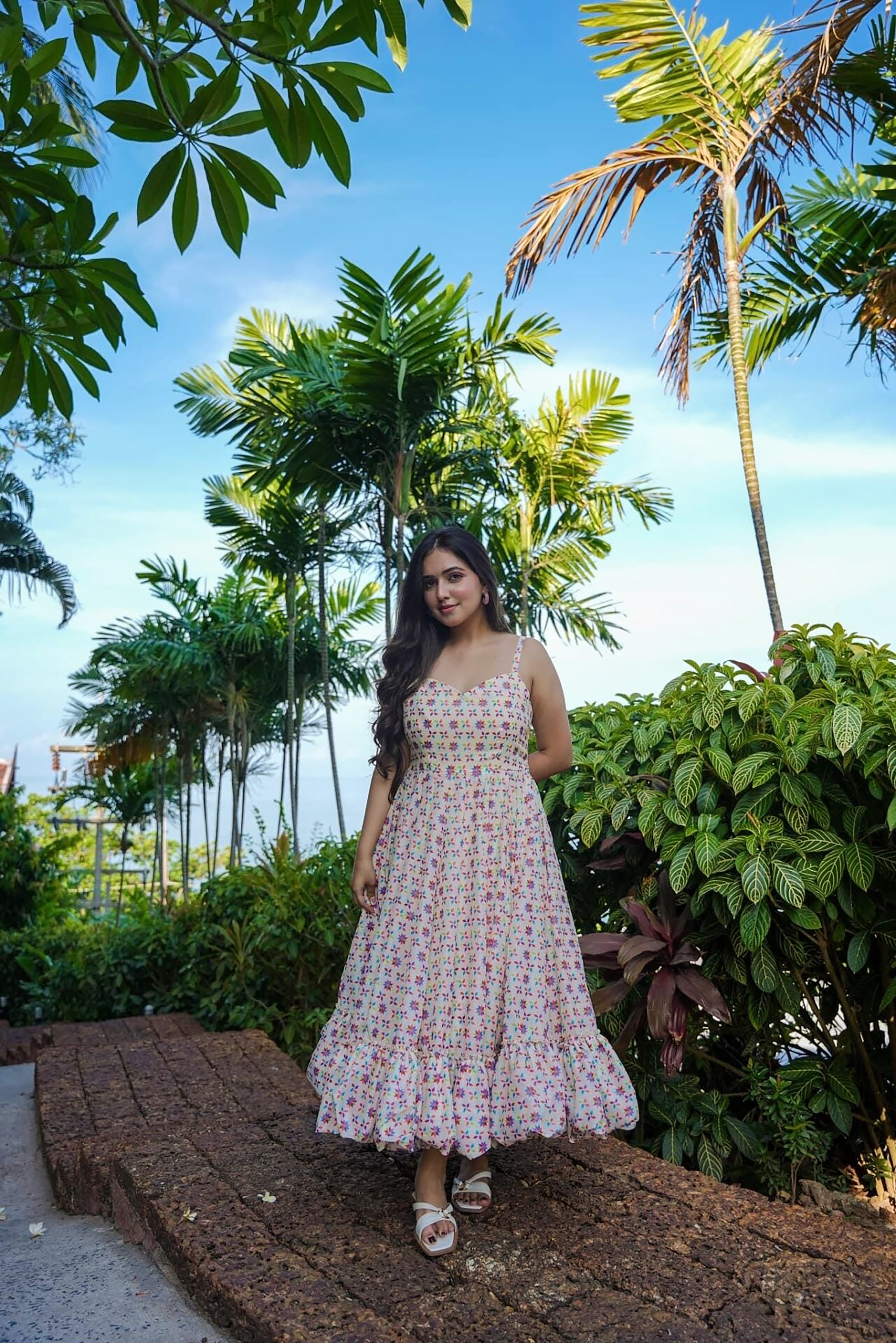 Multicolor Heavy Rayon Anarkali Gown | Malti Color Digital Printed Festive Couture