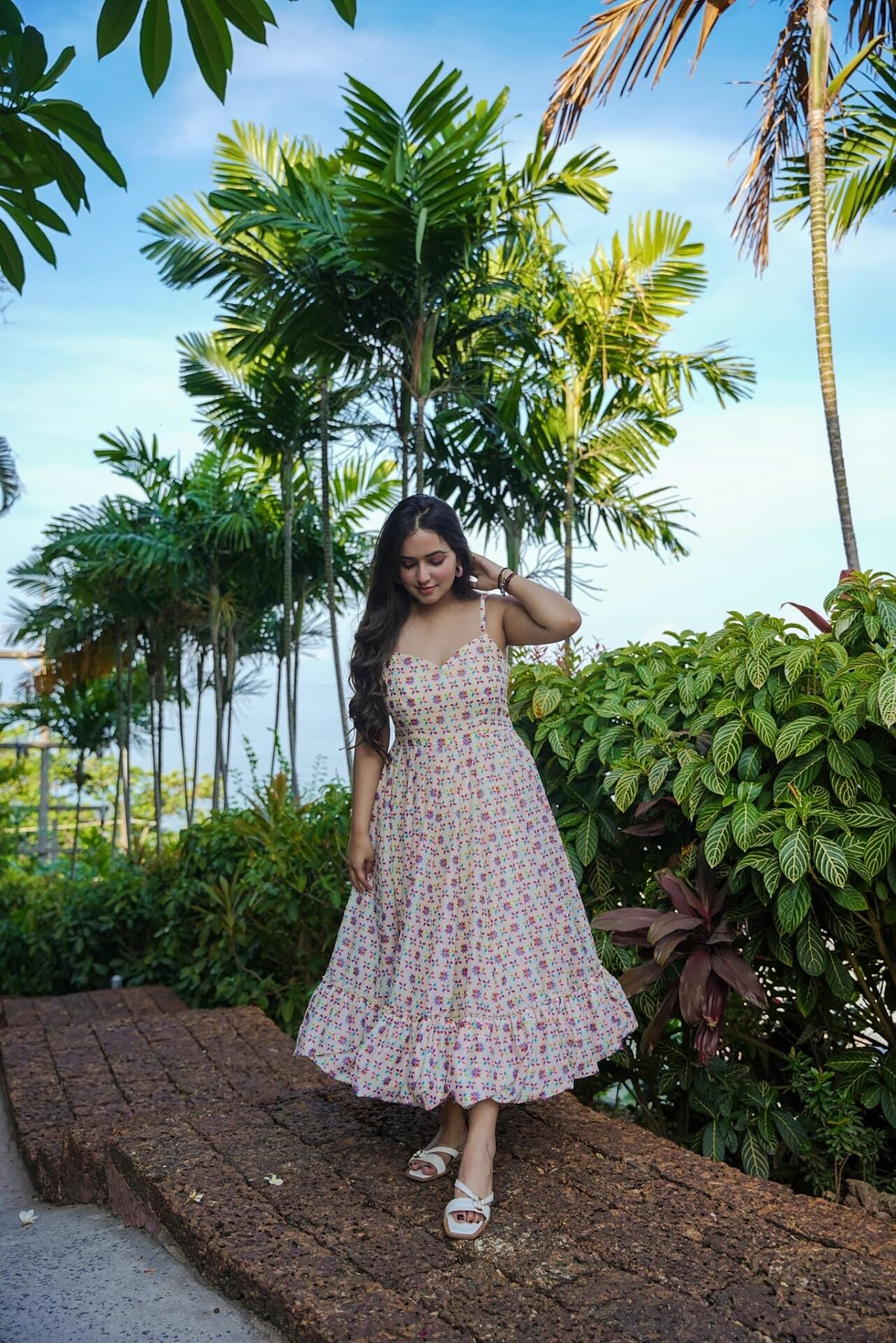 Multicolor Heavy Rayon Anarkali Gown | Malti Color Digital Printed Festive Couture