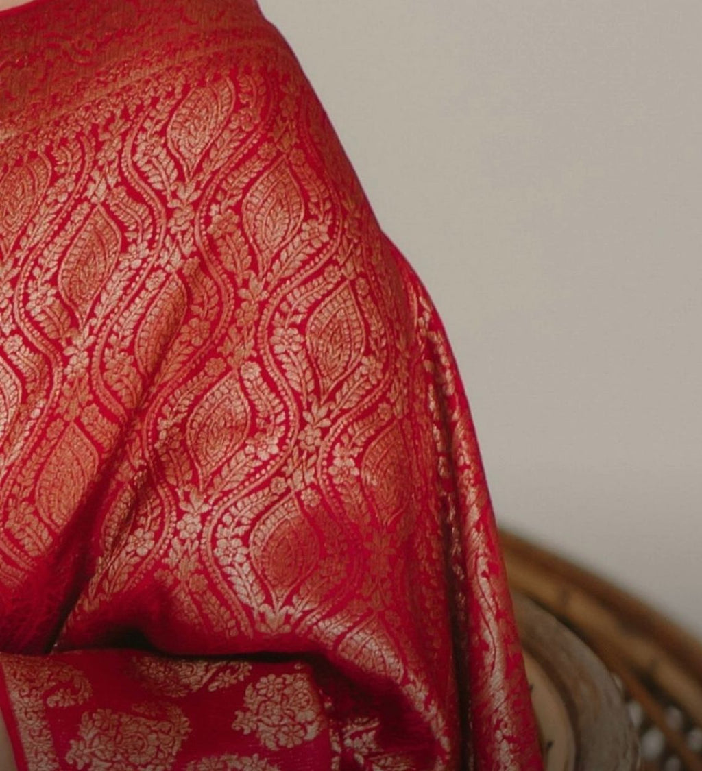 Royal Rani Soft Lichi Silk Saree | Rich Pallu & Jacquard Work Couture