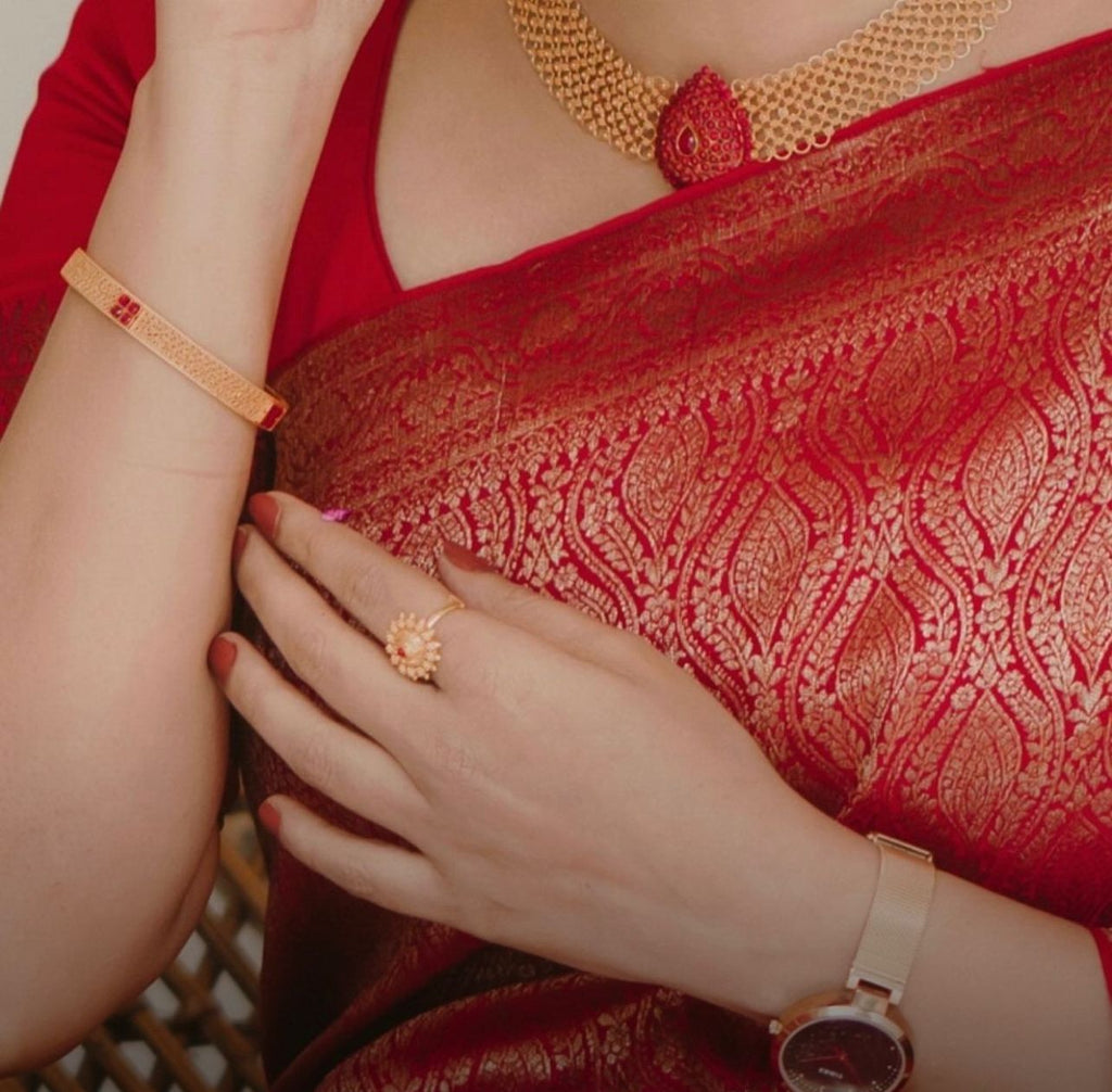 Royal Rani Soft Lichi Silk Saree | Rich Pallu & Jacquard Work Couture