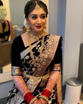 Classic Black Soft Lichi Silk Saree | Rich Pallu & Jacquard Work Couture