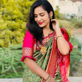 Multi-Color Soft Lichi Silk Saree | Rich Pallu & Jacquard Work Couture