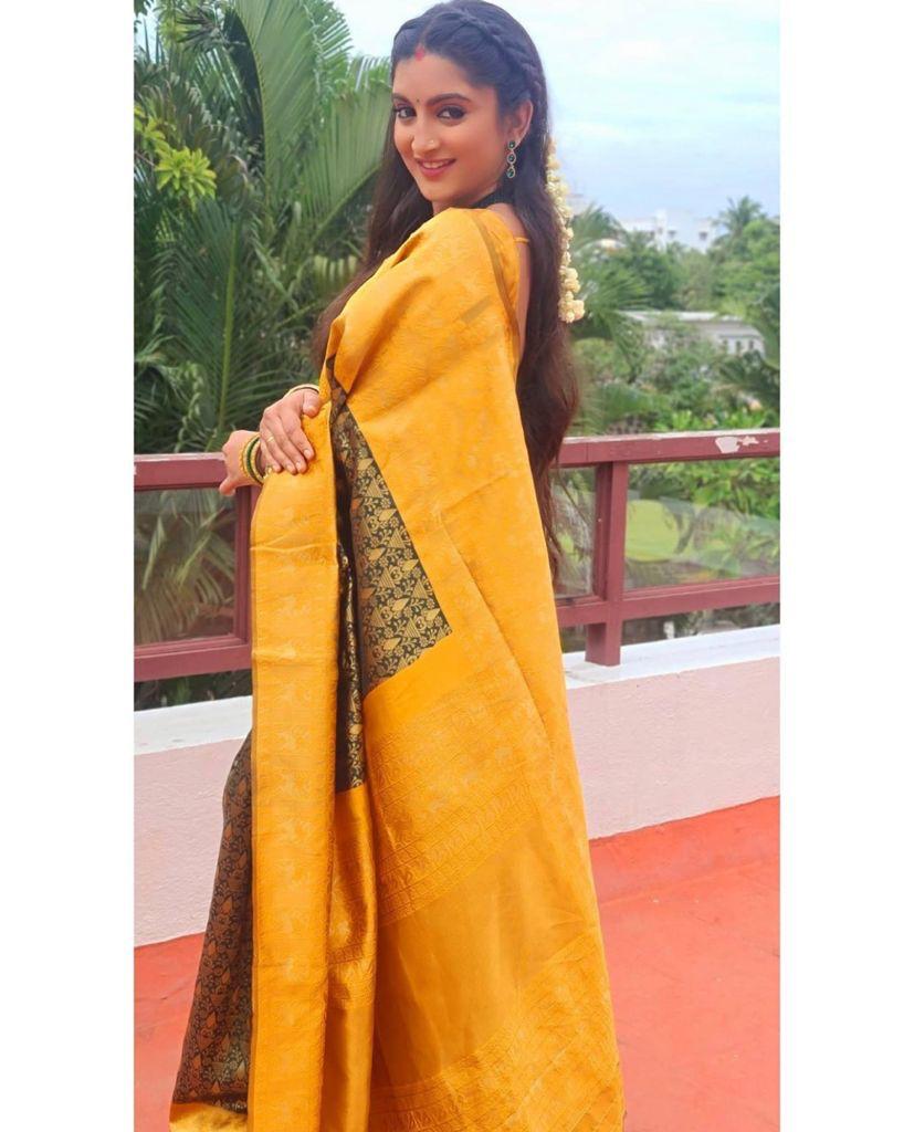 Multi-Color Soft Lichi Silk Saree | Rich Pallu & Jacquard Work Couture