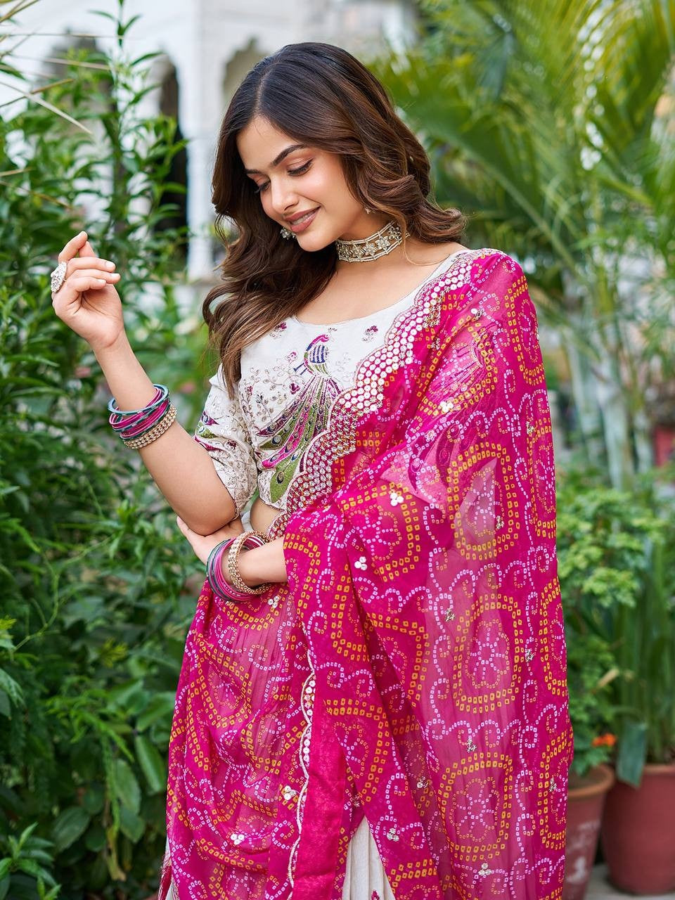 Opulent Tissue Silk Lehenga Choli | Heavy Embroidery 7mm Sequence & Thread Work Couture