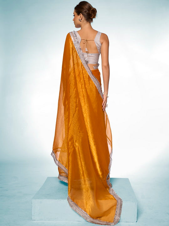 Pretty Pink Rangoli Saree | Solid Designer Work
