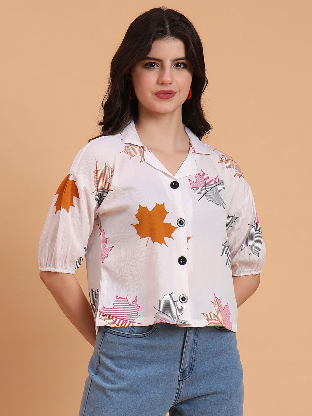 Off White Delta Designer Printed Shirt | Contemporary Casual Elegance