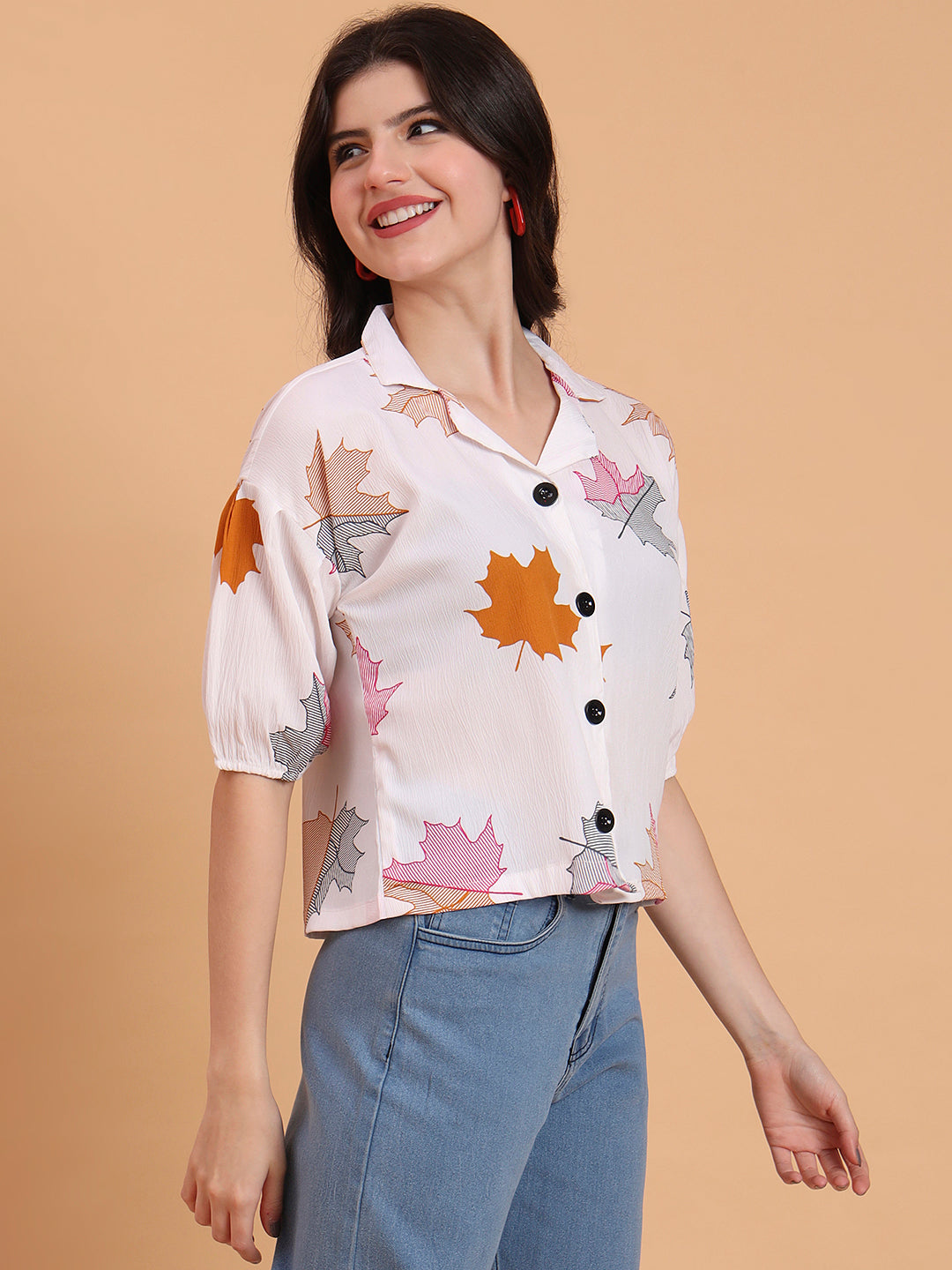 Off White Delta Designer Printed Shirt | Contemporary Casual Elegance