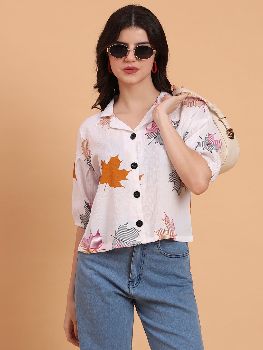 Off White Delta Designer Printed Shirt | Contemporary Casual Elegance
