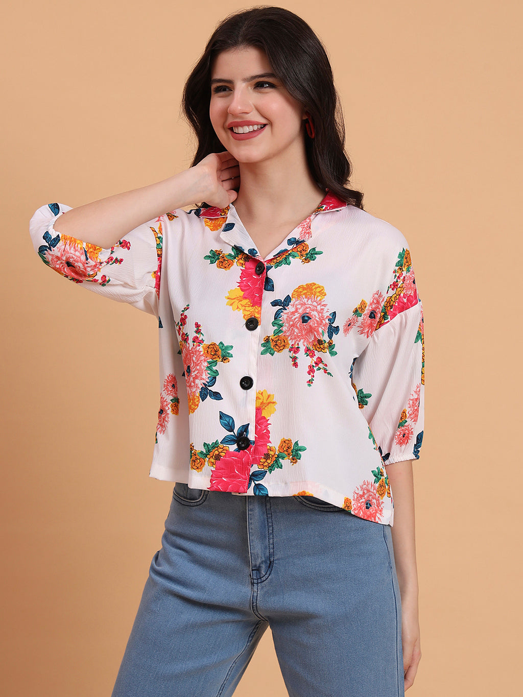 Off White Delta Designer Printed Shirt | Contemporary Casual Elegance