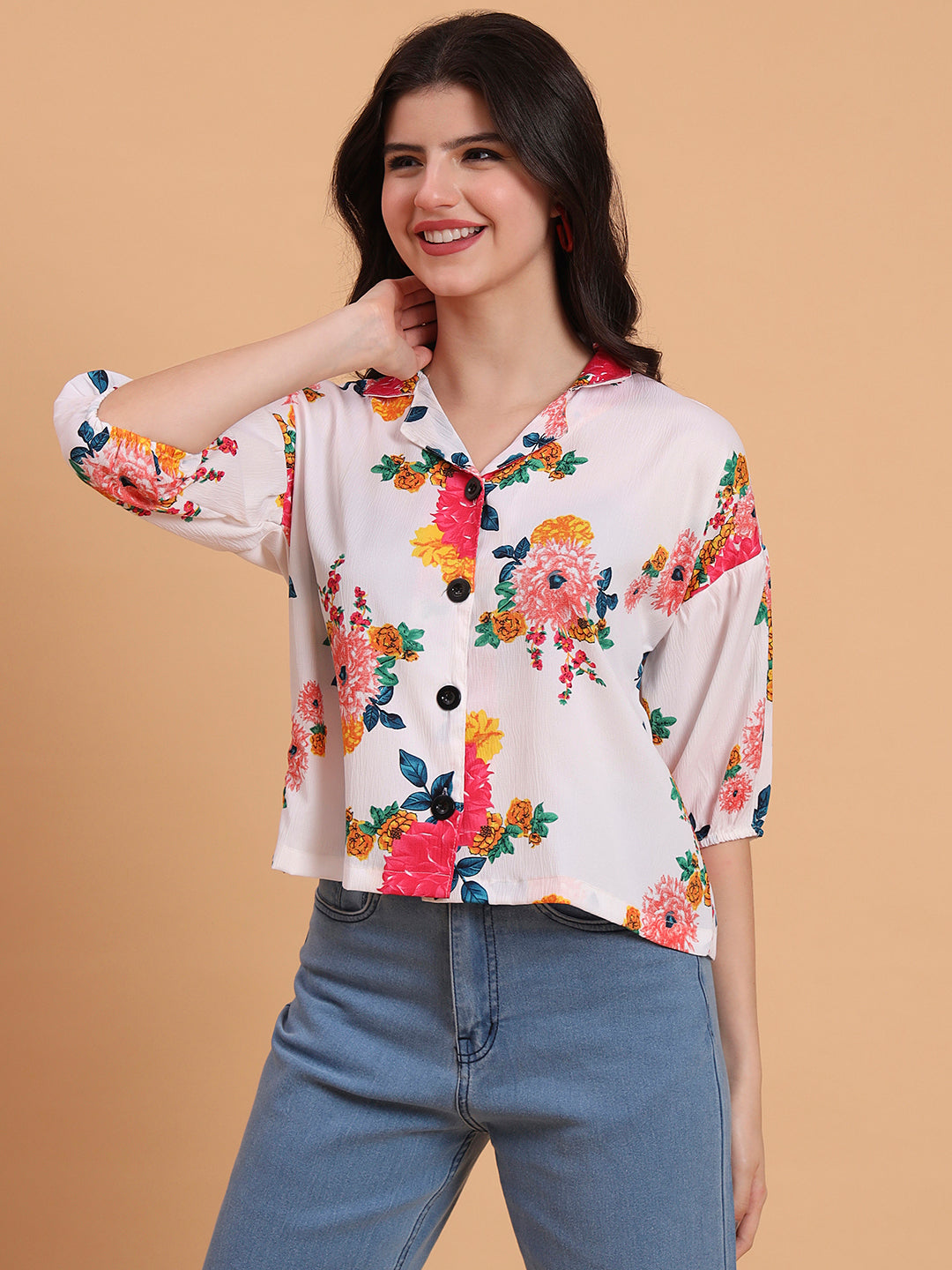 Off White Delta Designer Printed Shirt | Contemporary Casual Elegance