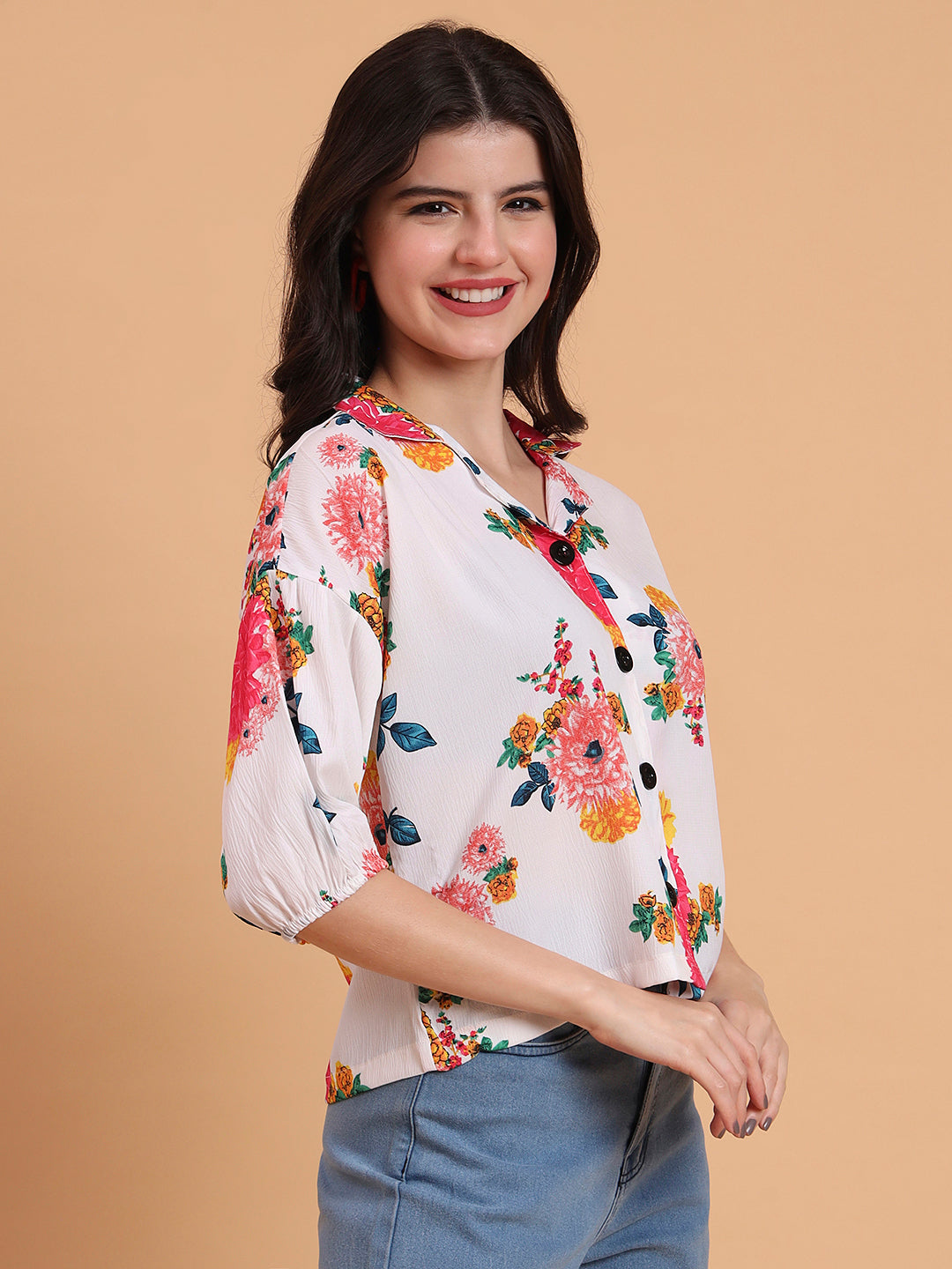Off White Delta Designer Printed Shirt | Contemporary Casual Elegance