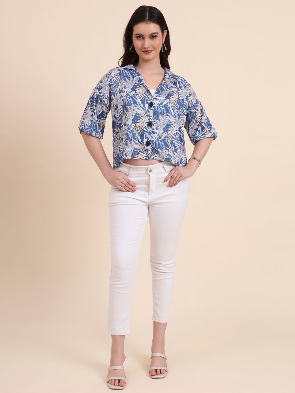 Blue Delta Designer Printed Shirt | Classic Hue with Contemporary Print