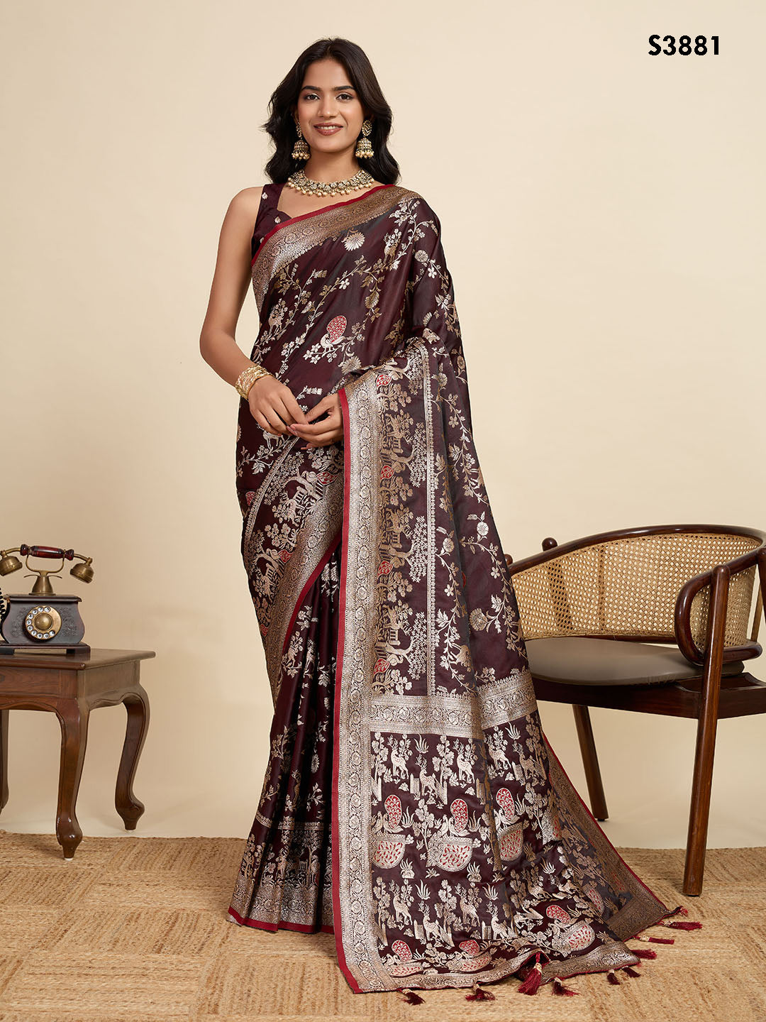 Rainbow Fiesta Silk Saree | Heavy Digital Printed Celebration Ensemble