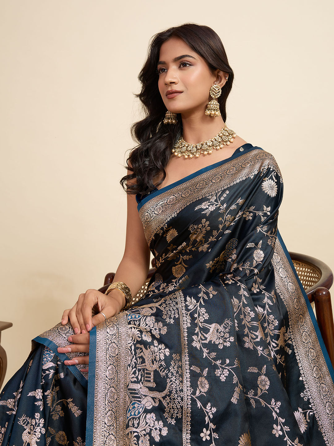 Carnival Splendor Silk Saree | Heavy Digital Printed Festive Masterpiece