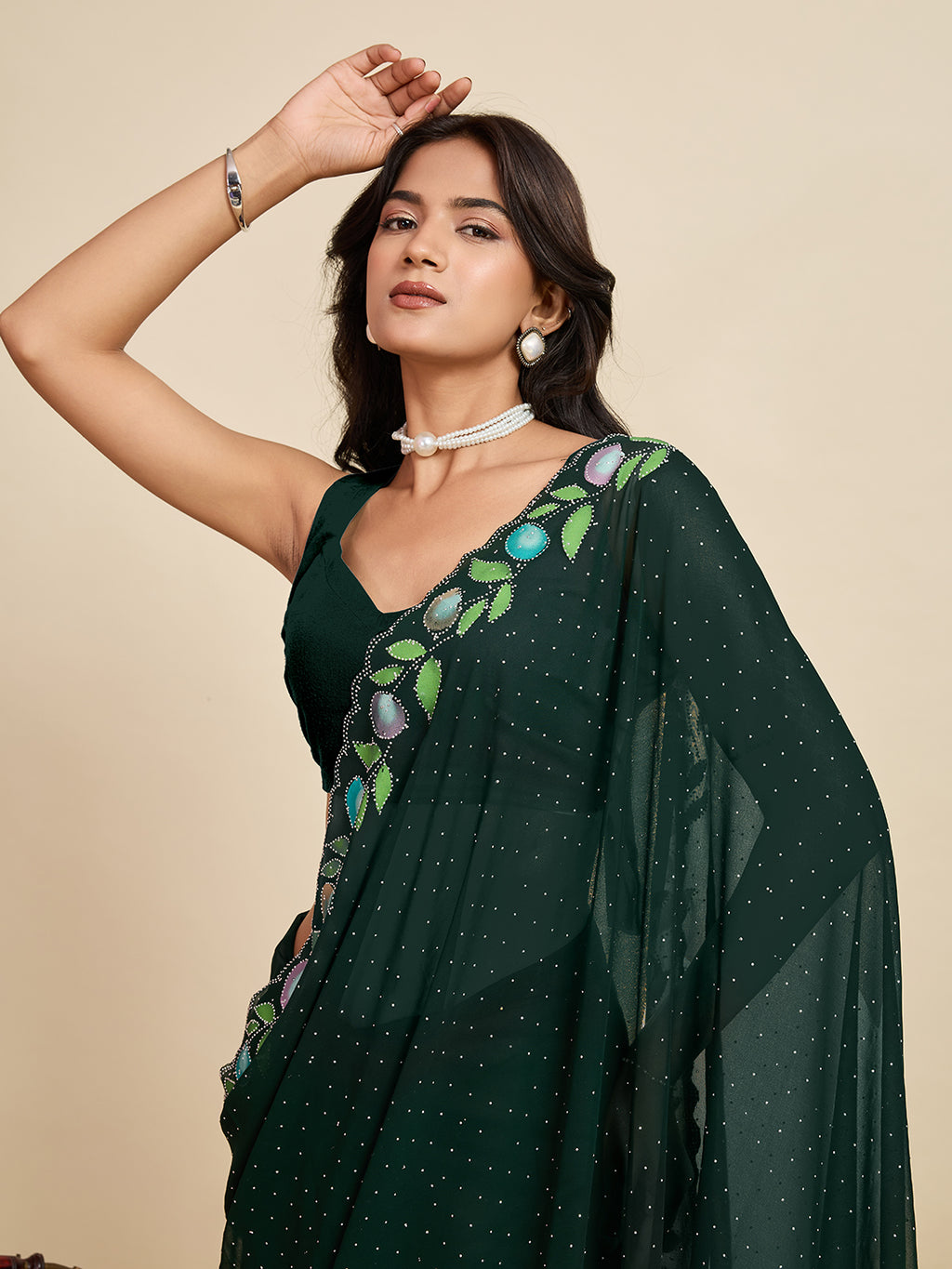 Kaleidoscope Dreams Silk Saree | Heavy Digital Printed Festive Splendor