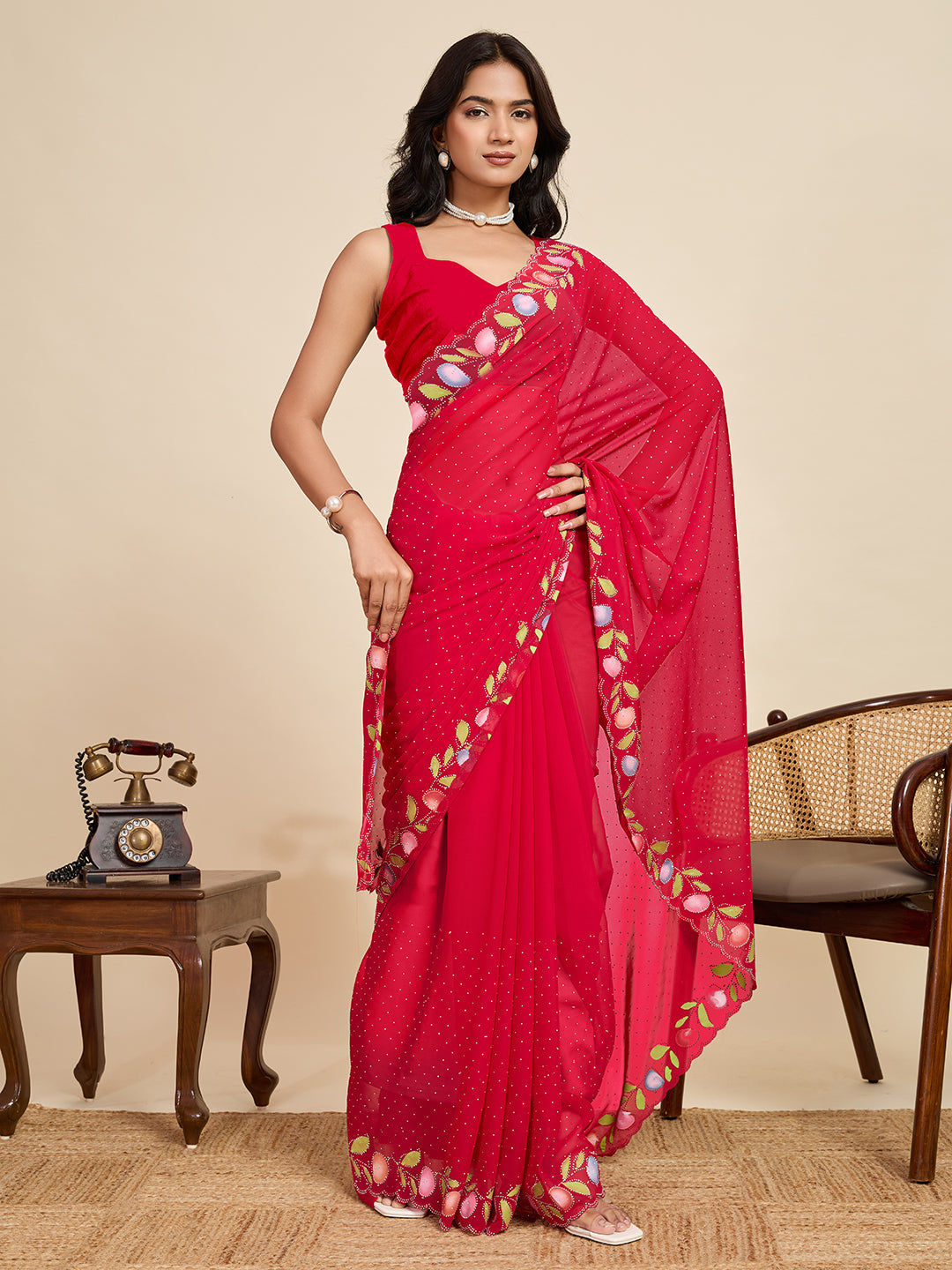 Carnival Splendor Silk Saree | Heavy Digital Printed Festive Masterpiece