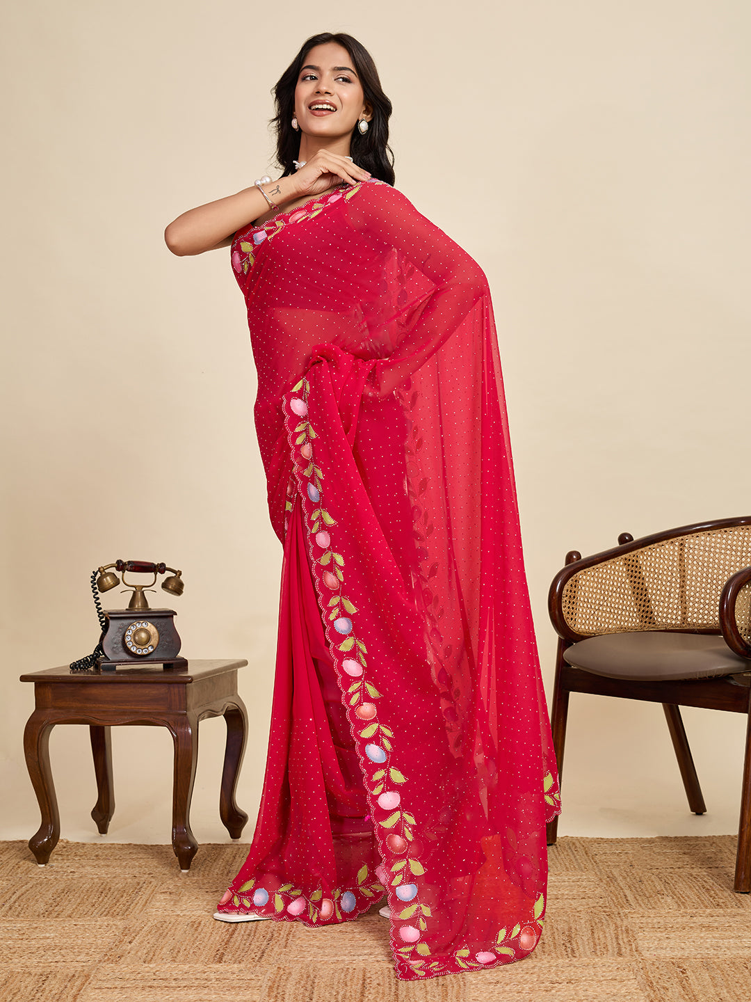 Carnival Splendor Silk Saree | Heavy Digital Printed Festive Masterpiece