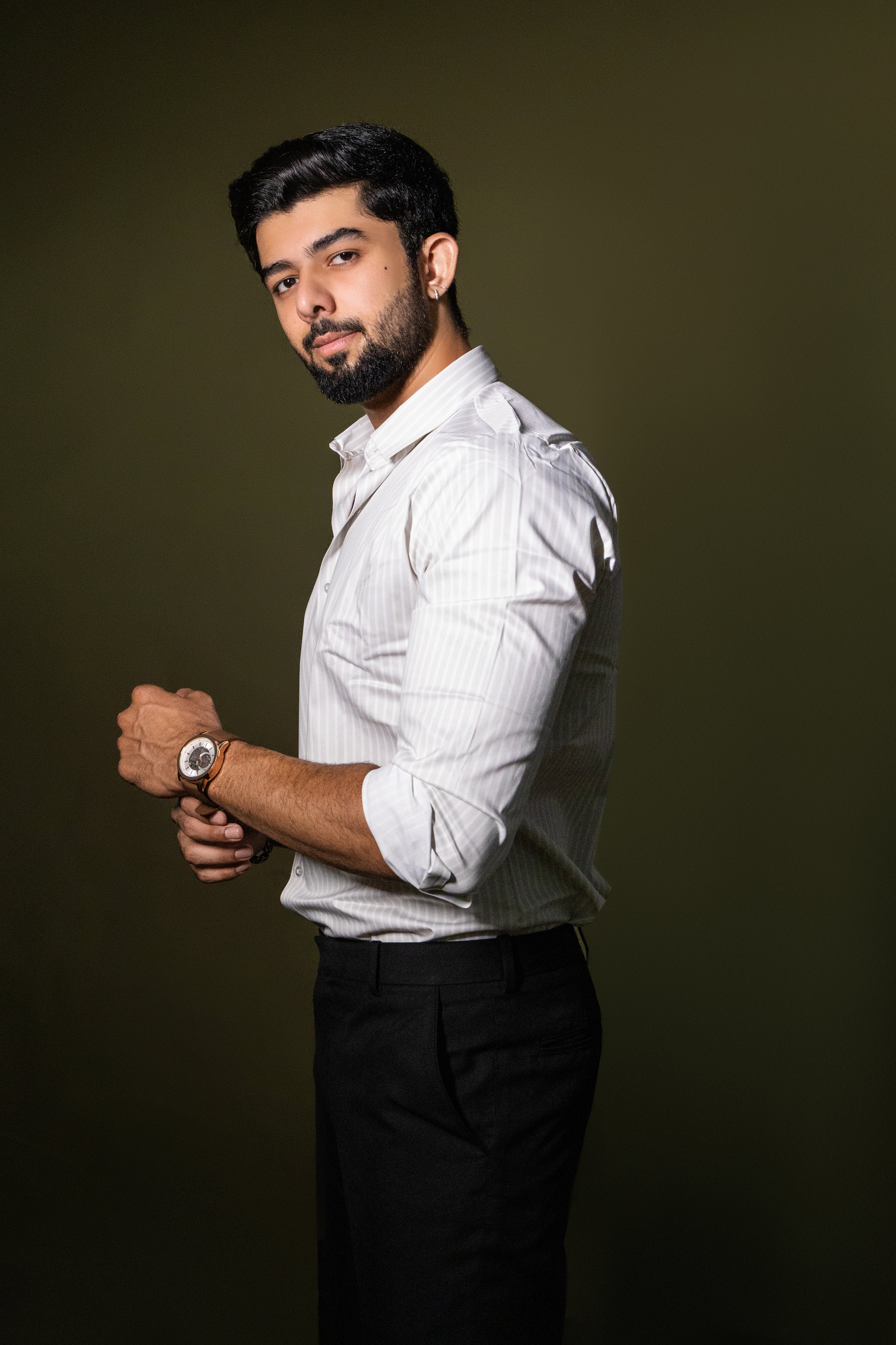 Subtle Off White Premium Viscose Printed Shirt | Refined Men's Ethnic Wear