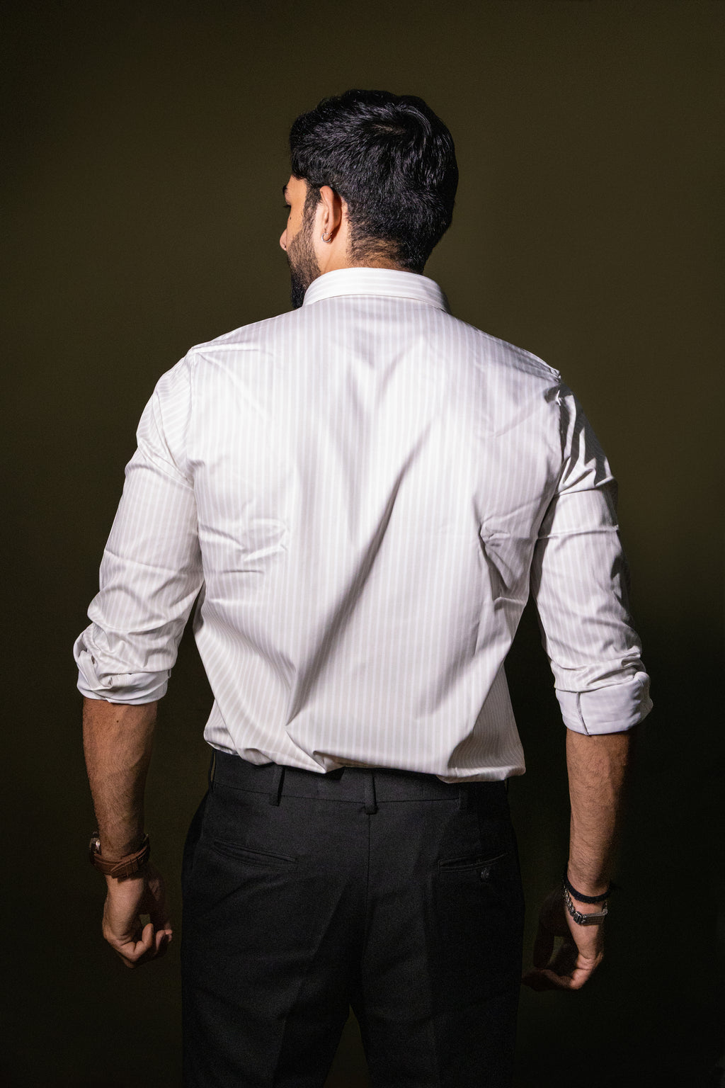 Subtle Off White Premium Viscose Printed Shirt | Refined Men's Ethnic Wear