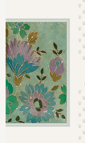 Sea Green Satin Organza Silk Saree with Multi Blouse | Hand Print & Swarovski Hand Work